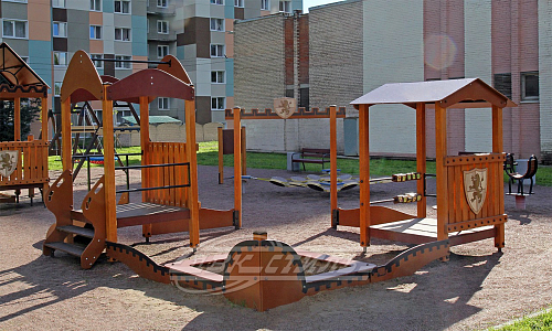 Песочный дворик с горкой Форт ПЕ-50 н.  �3